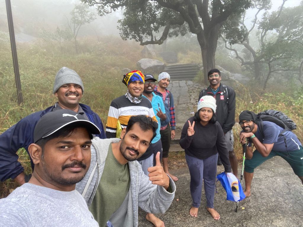 Trek to Siddara betta with my new&nbsp;colleagues!
